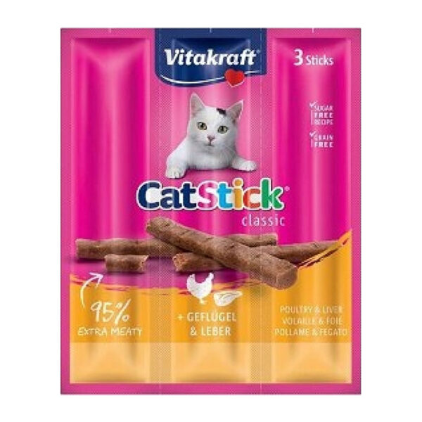 Vitakraft Cat Stick Poultry And Liver Cat Treat 3 Sticks 18G 1.jpg