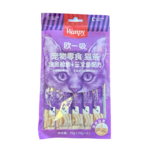 Wanpy Liquid Treat For Cats Tuna Salmon 70G 14G X 5Sachets 1 1.jpg