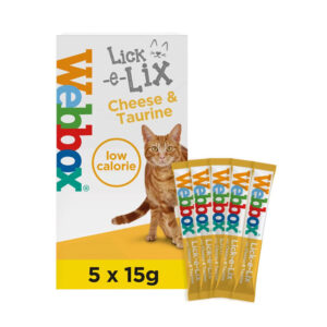 Webbox Lick E Lix Cheese Taurine Cat Treats 5Xsachets 75G 1.jpg