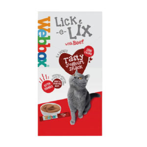 Webbox Lick E Lix Cream 5 X 15G Sachets Beef Cat Treat 1.png