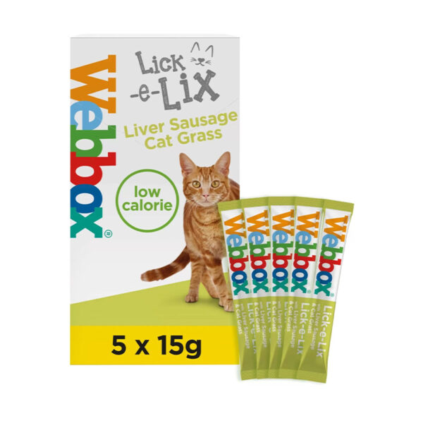 Webbox Lick E Lix Liver Sausage Cat Grass Cat Treats 5Xsachets 75G 1.jpg