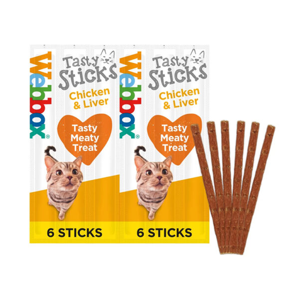 Webbox Tasty Sticks Chicken Liver Cat Treats 6Xsticks 30G 1.jpg