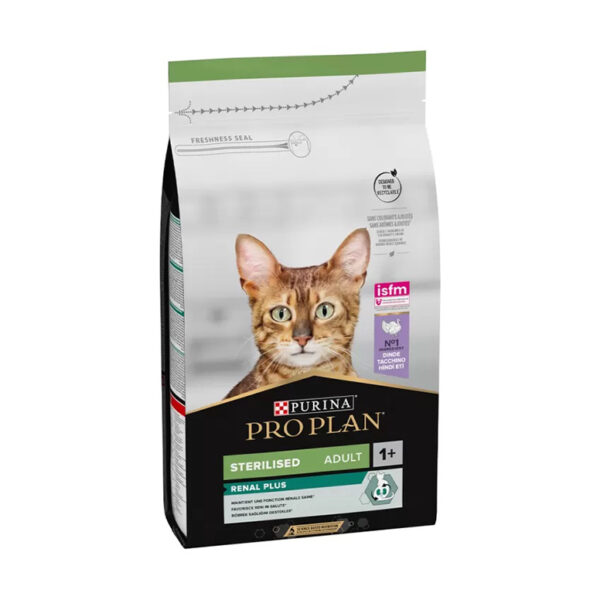 Purina Proplan Sterilized Adult Cat Dry Food Opti Renal - Turkey 1.5Kg