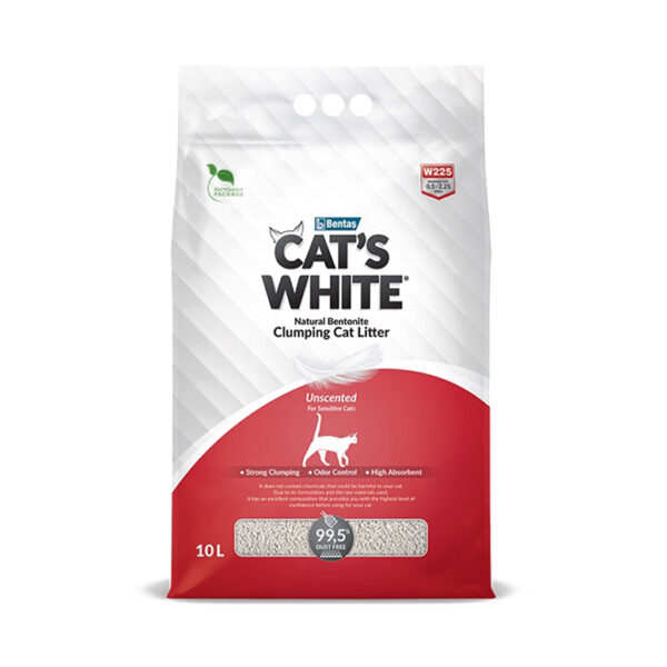 Cat’s white natural clumping litter unscented