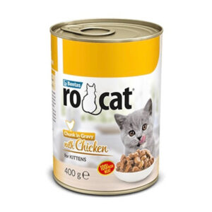 Rocat kitten chunks in gravy with chicken