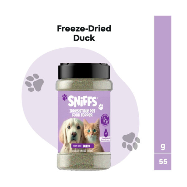 Sniffs food topper with duck 55g 4