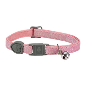 Trixie cat collar with shimmer pink