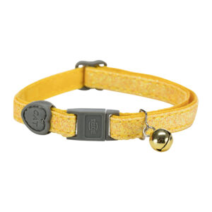 Trixie cat collar with shimmer yellow