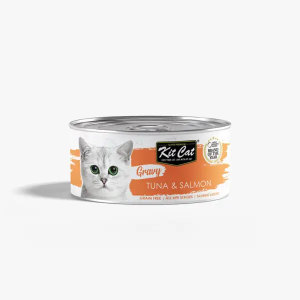 Kit Cat Gravy Canned Food - Tuna & Salmon 70g