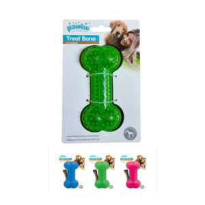 Pawise bone dispenser toy 12cm (assorted colors)