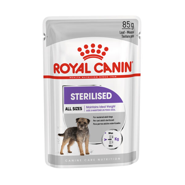 Royal canin sterilised all sizes dog wet food 85g